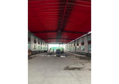 Mái xếp hành lang công ty  Màu đỏ đô - myungsung